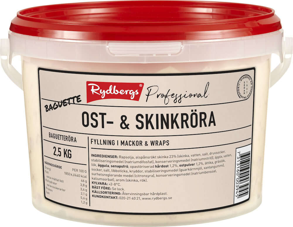 Baguettesallad ost skinka