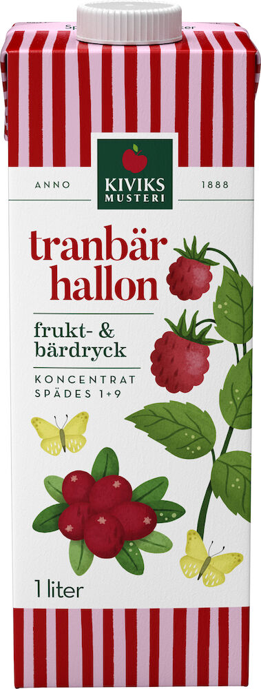 Dryck Tranbär Hallon 1+9