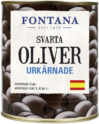 Oliver svarta utan kärna