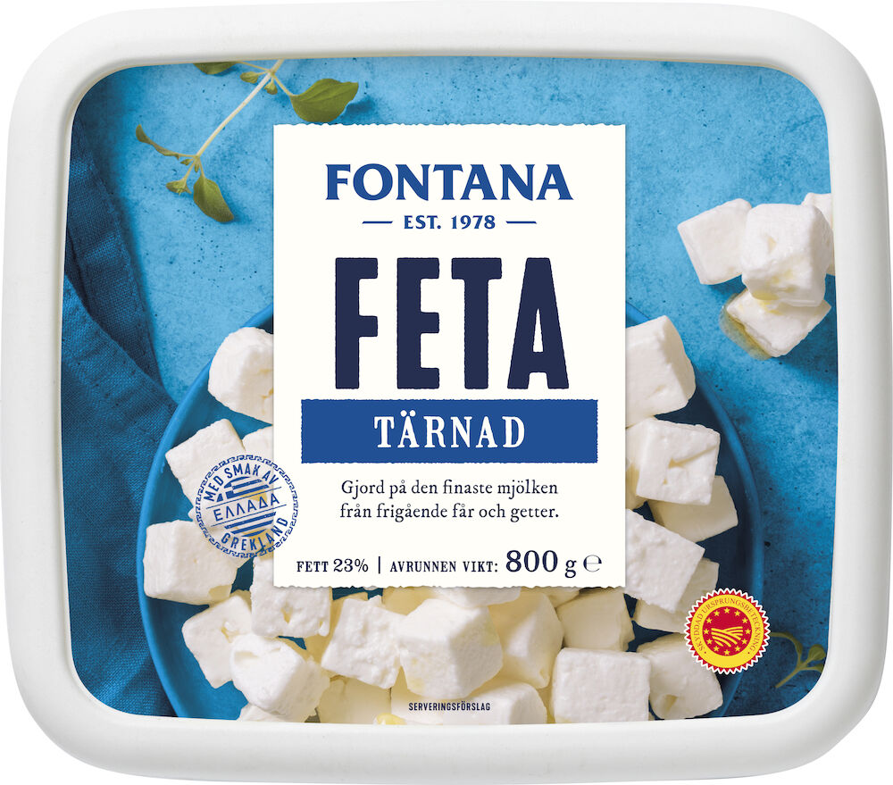 Fetaost 23% tärnad