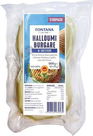 Halloumiburgare i Skivor 8x75g