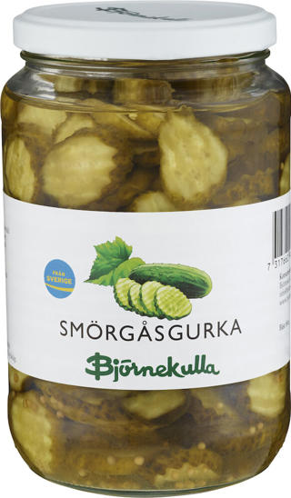 Smörgåsgurka skivad