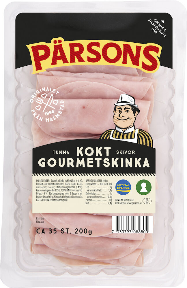 Kokt Gourmetskinka Tunnna Skivor Sverige