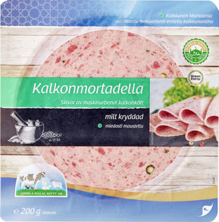 Mortadella kalkon skivad