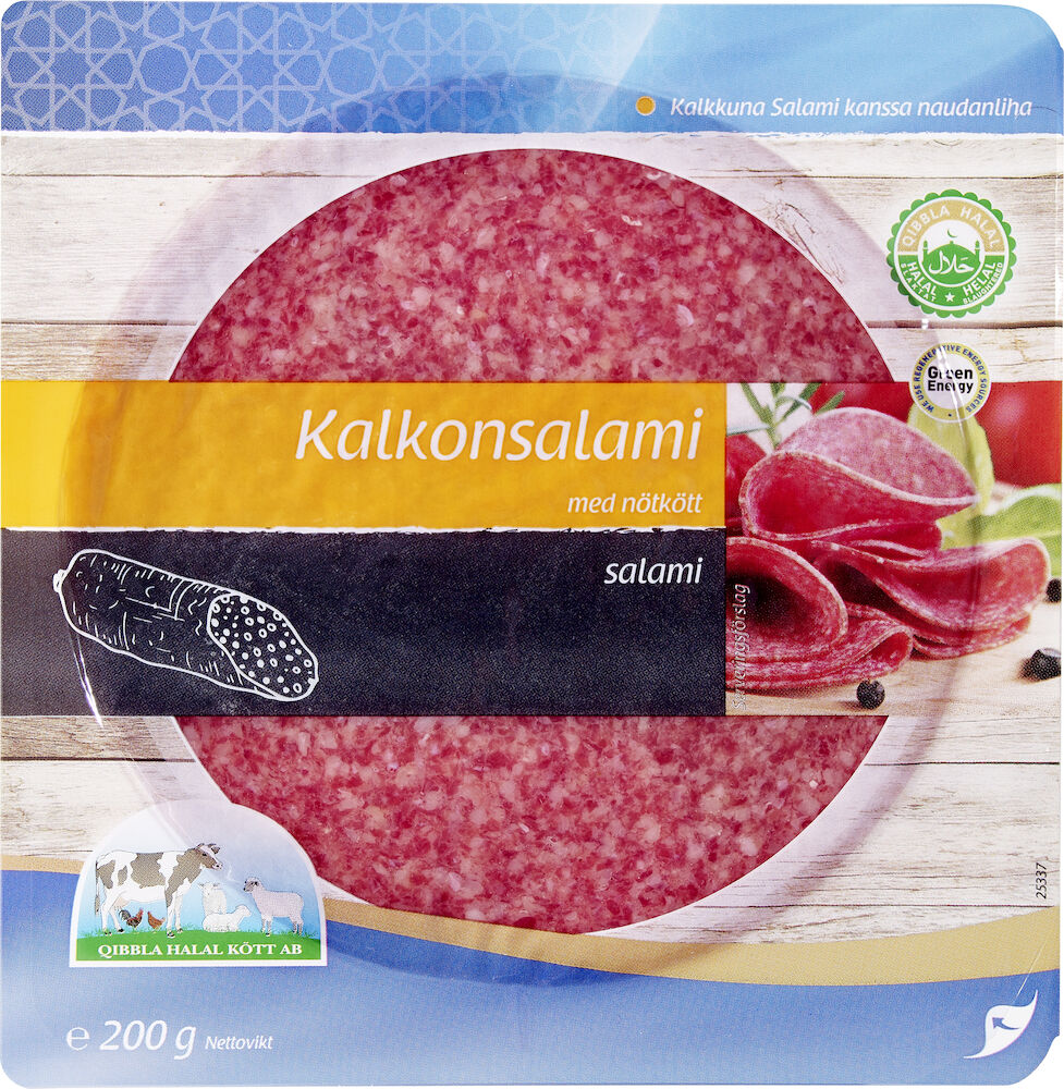 Kalkonsalami skiv Halal