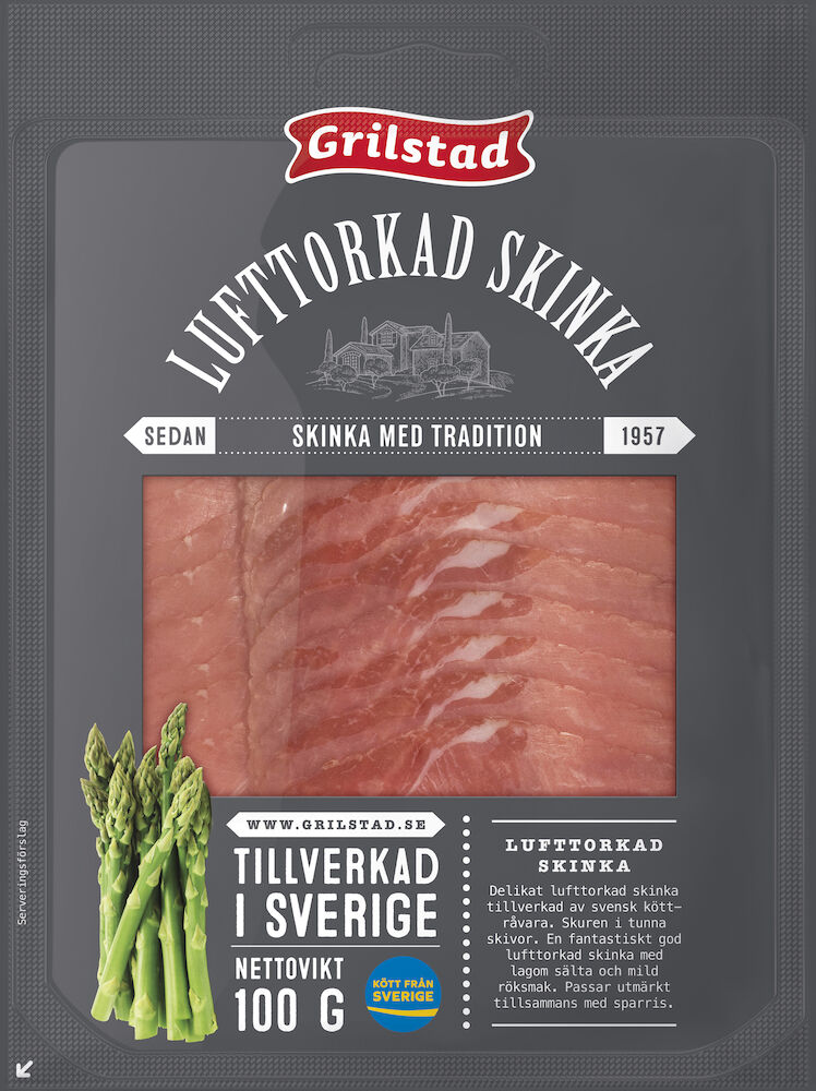 Skinka lufttorkad