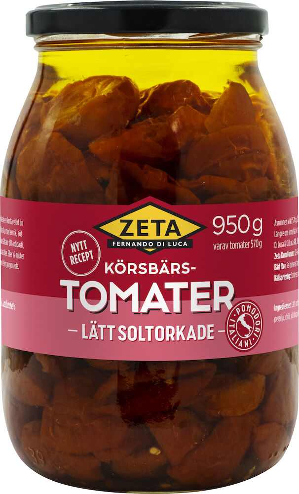 Körsbärstomat lätt soltorkade