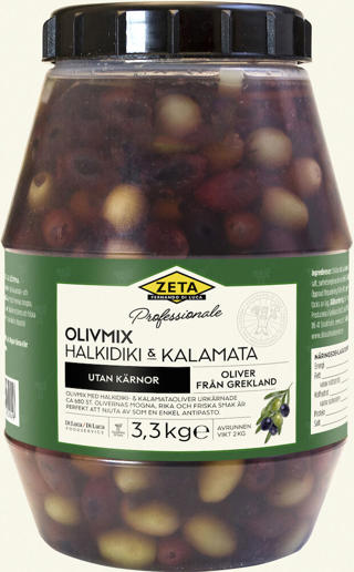Olivmix Kalamata urkärnade och Halkidiki PET