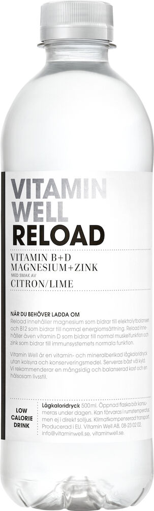 Vitamin Well Reload Citron Lime PET