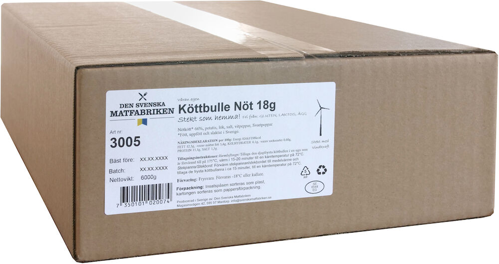 Köttbullar Nöt Sverige