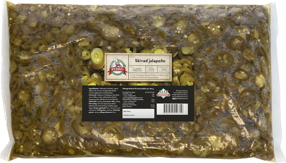 Jalapeños skivade i påse