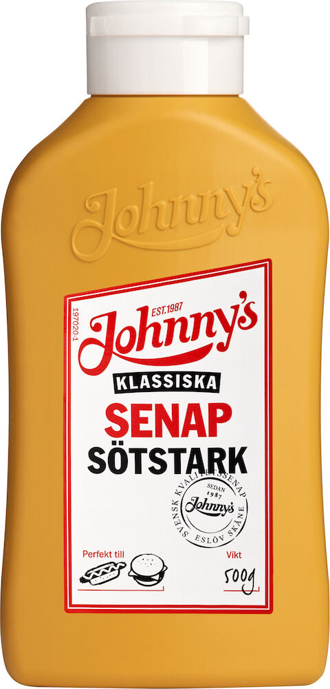 Senap sötstark plastflaska
