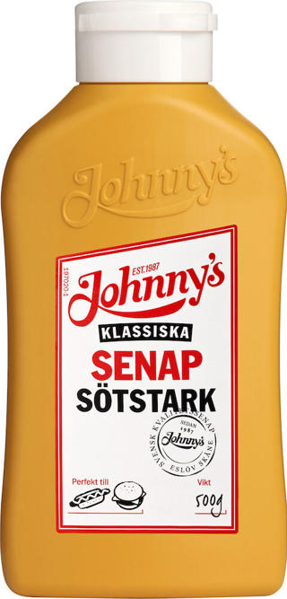 Senap sötstark plastflaska