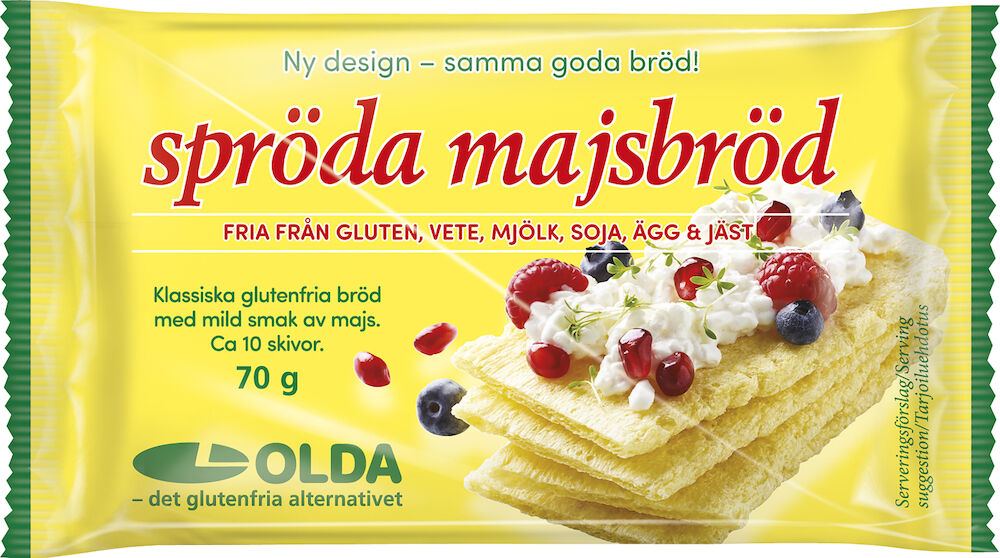Spröda Majsbröd Glutenfritt