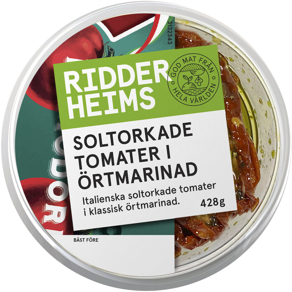 Soltorkade tomater i örtmarinad