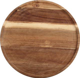 Träbricka akacia Ø33cm