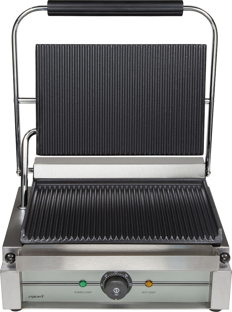 Klämgrill Panini, räfflad