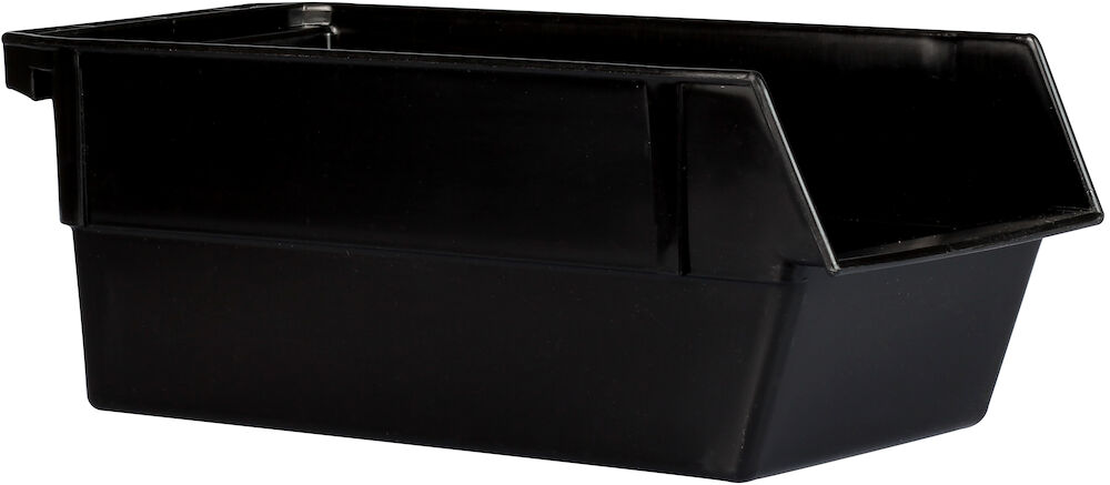 Besticklåda plast svart 12,5x29,5x10,5cm