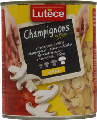 Champinjoner Skivade