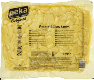 Potatis stand skiv förk