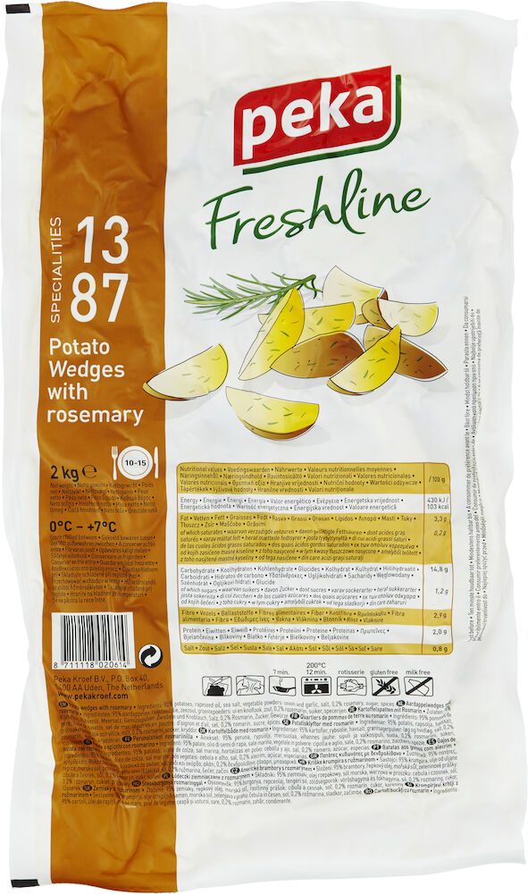 Potatis klyftor rosmarin