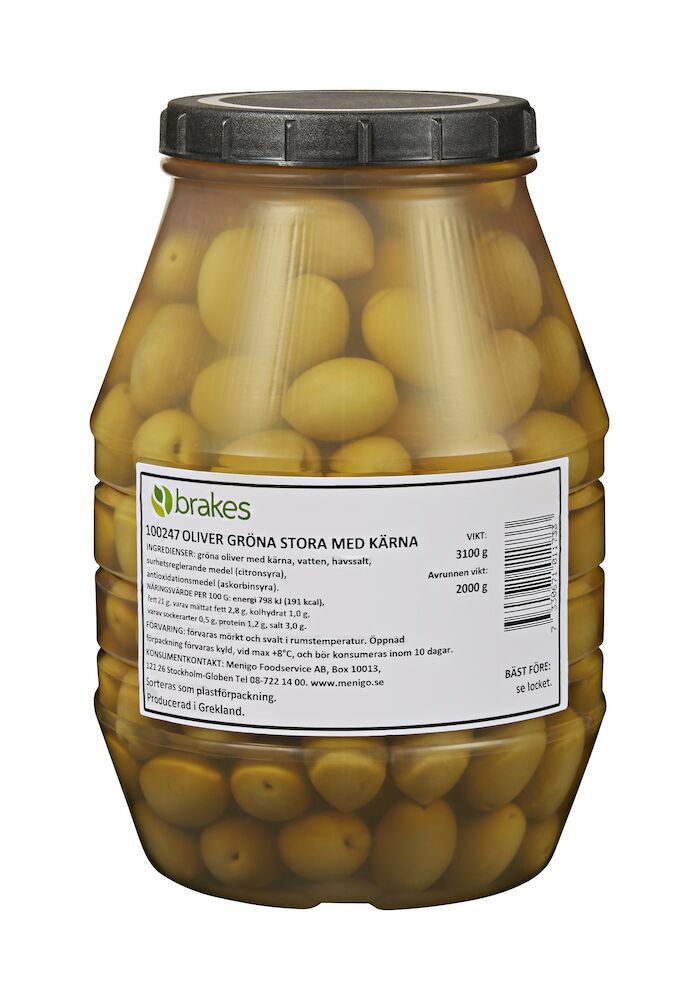 Oliver gröna stora med kärna