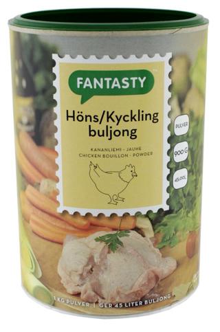 Höns kyckling buljong pulver 0,9% salt