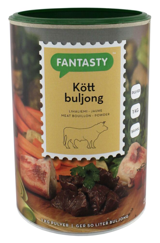 Köttbuljong pulver 1,07% salt