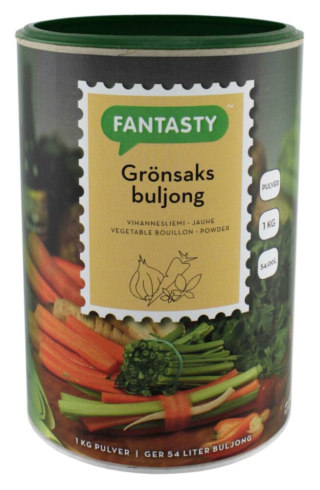 Grönsaksbuljong pulver 0,99% salt
