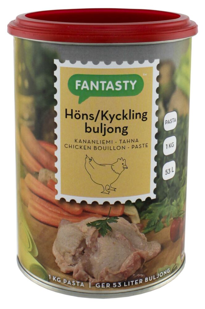 Hönsbuljong pasta 0,99% salt