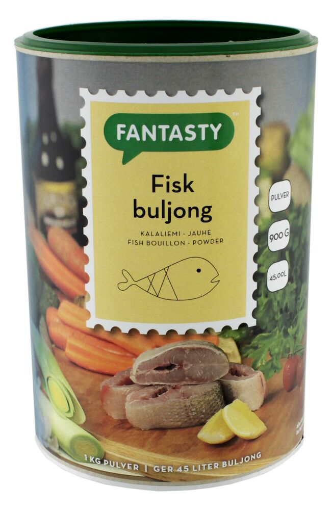 Fiskbuljong pulver 0,66% salt