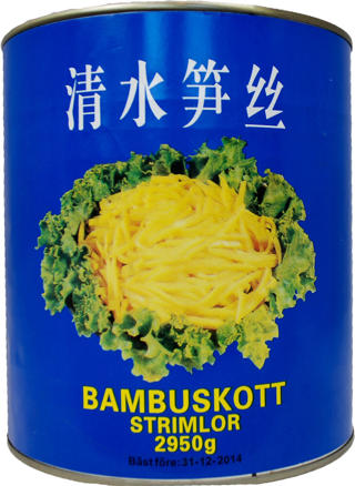 Bambuskott strimlor