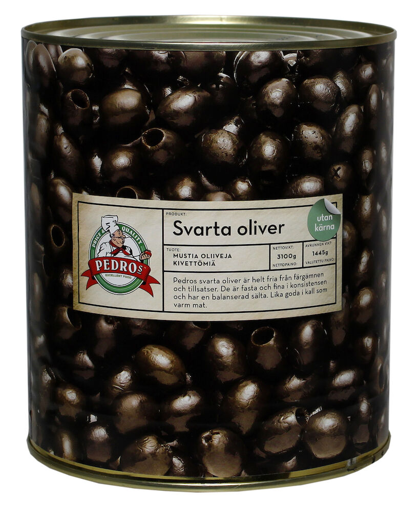 Oliver svarta utan kärna