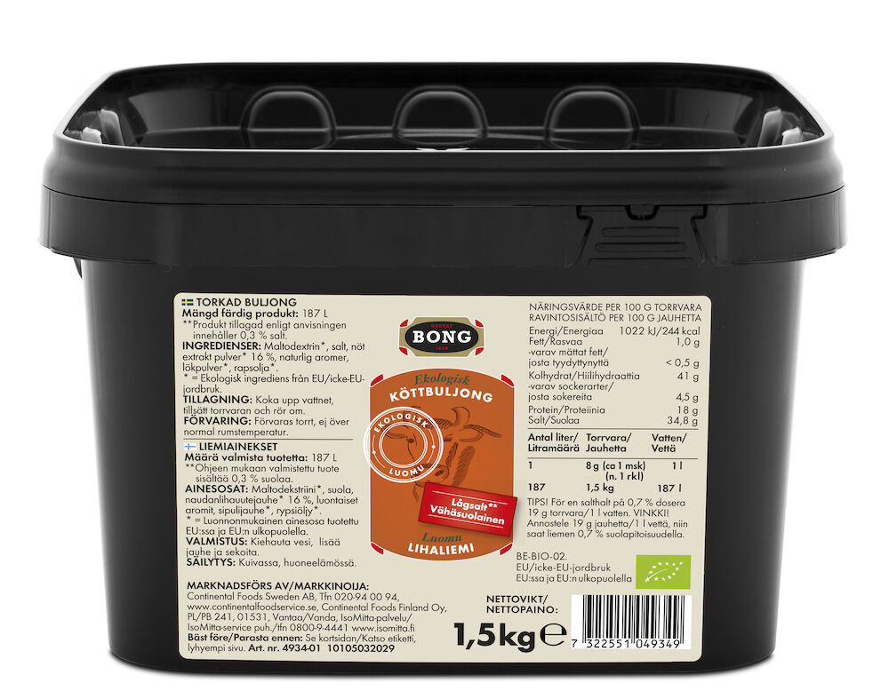 Köttbuljong 0,3% salt EKO