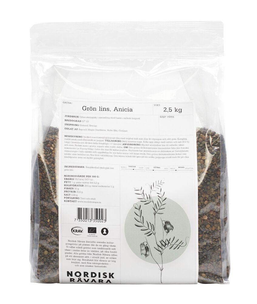 Gröna Linser Anicia 2,5 kg KRAV