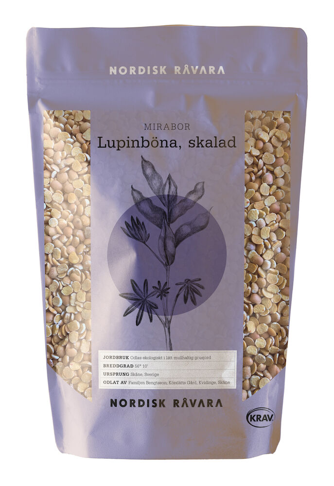 Lupinböna Mirabor skalad 500 g KRAV