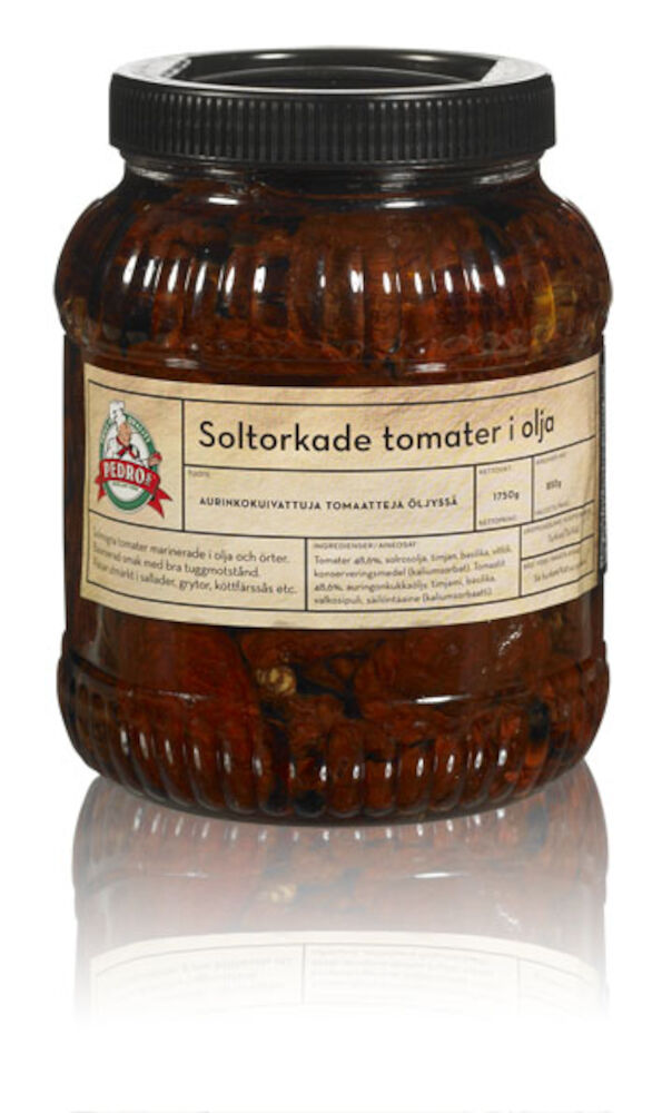 Soltorkade tomater i olja