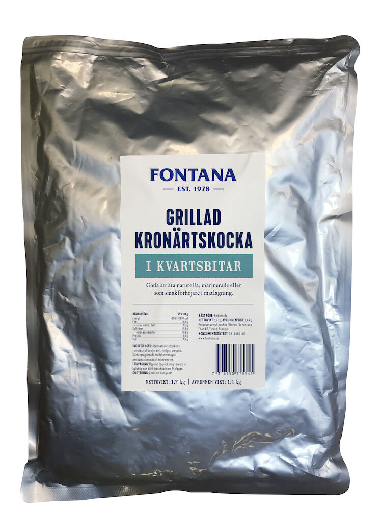 Kronärtskocka grillad kvartar påse