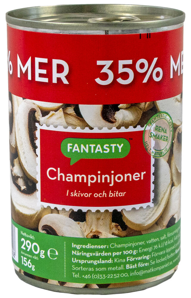 Champinjoner 12x 290g BRK