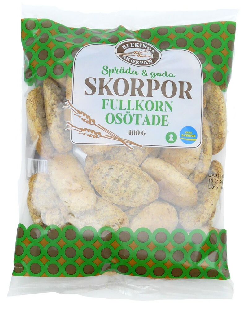 Fullkornskorpor osötade LF