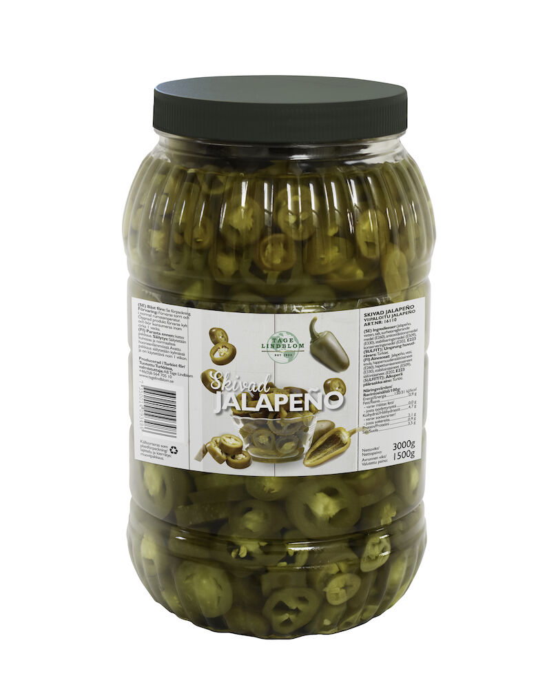 Skivad Jalapeño PET-burk