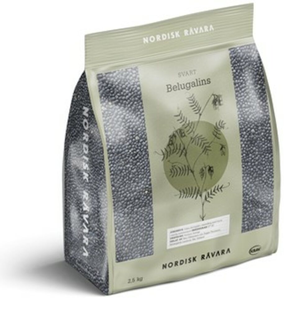Svart Belugalins 2,5 kg KRAV
