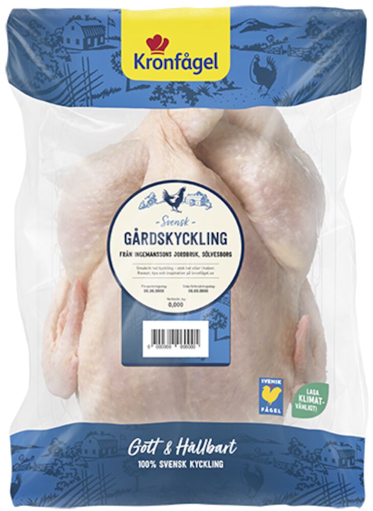 Gårdskyckling hel ca 1133 g
