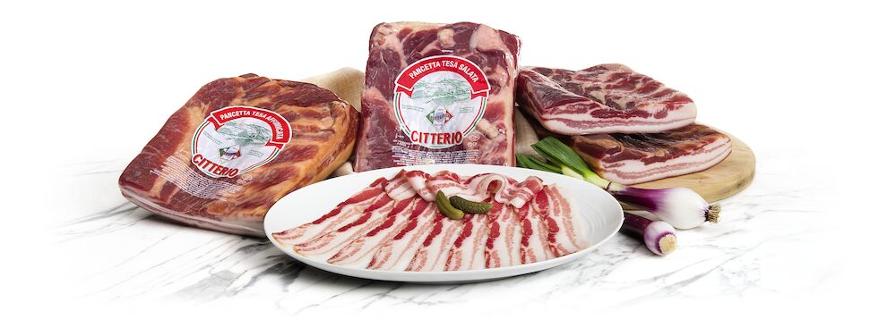 Pancetta Tesa Affumicata, rökt