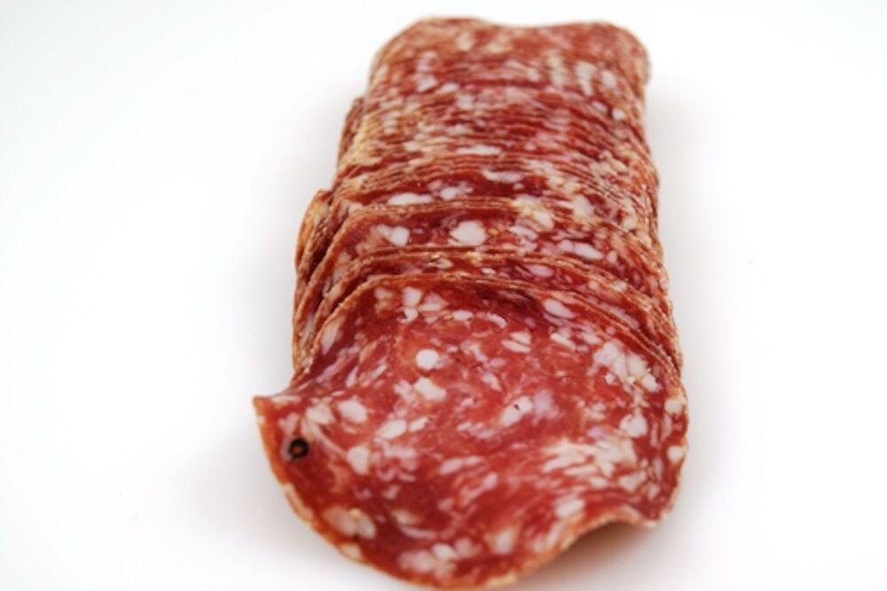 Lufttorkad Skivad Salami Rosette