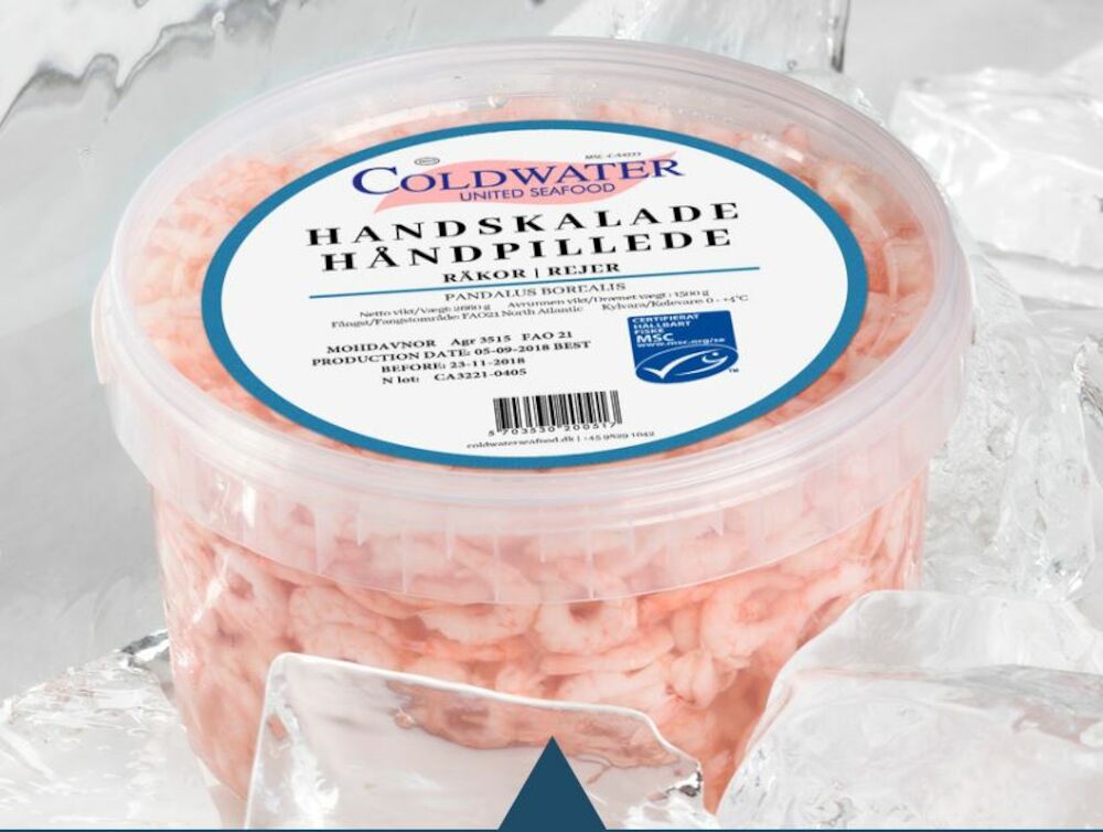 Handskalade räkor i lake medium MSC