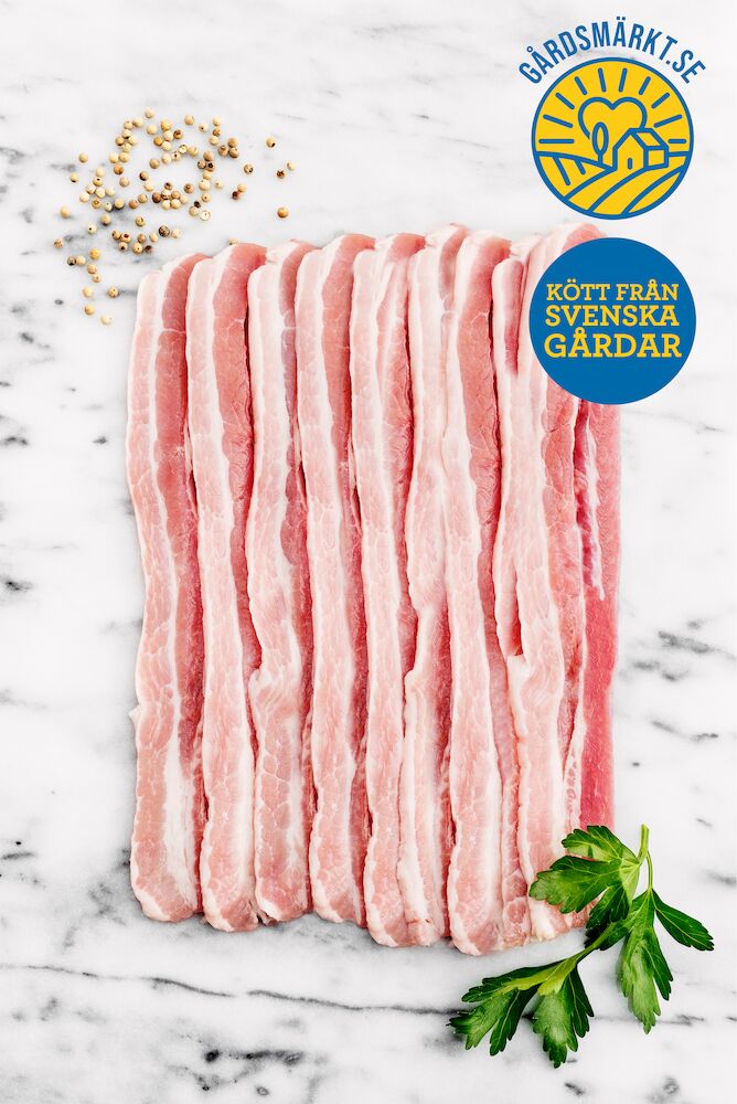 Sidfläsk rimmat skivad Gårdsmärkt SE