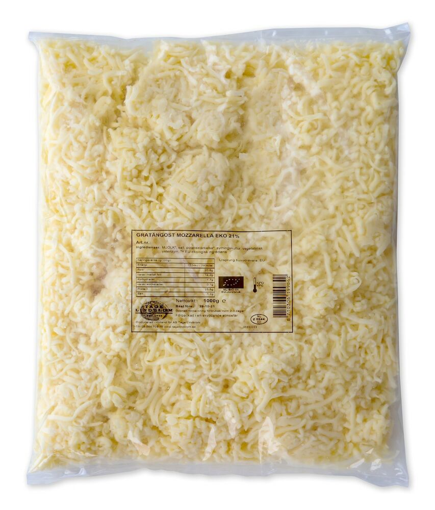 Mozzarella Riven Ekologisk