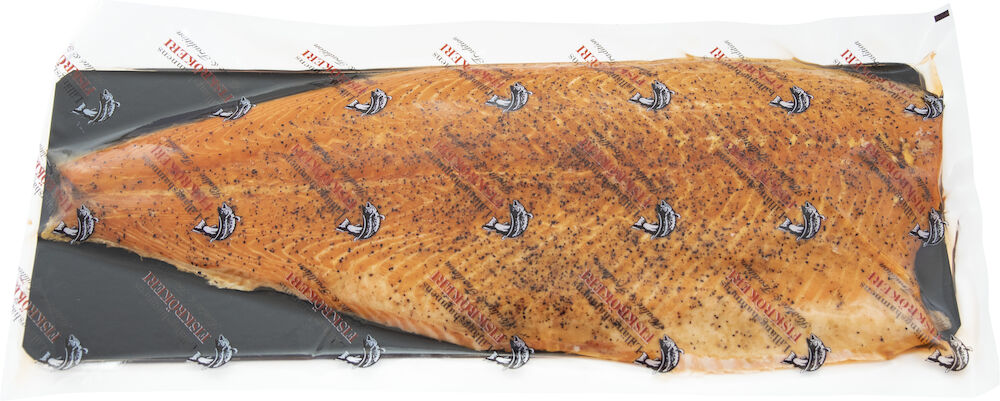 Varmrökt laxfilé citronpeppar