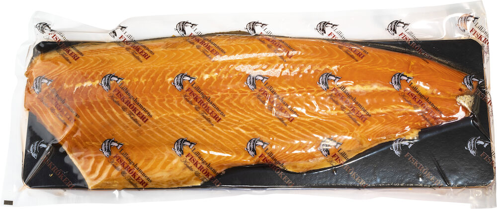 Varmrökt laxfilé naturell